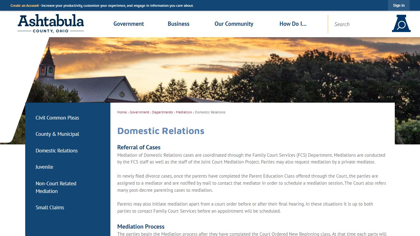 Domestic Relations | Ashtabula County, OH - Official Website